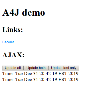 JSF A4J demo