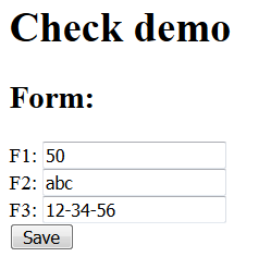 JSF validation OK